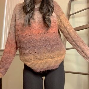Knox rose XS brown toned knit sweater